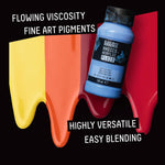Liquitex acrylic fluid paint cap and nozzle close up