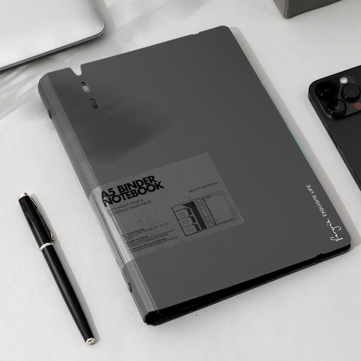 CAGIE A5 notebook with color subject dividers