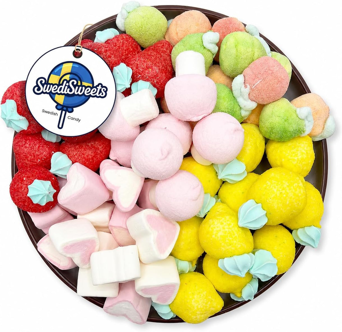 Marshmallow Foamy Mix - Marshmallow Candy Mix - Soft Foam Candy Assortment - Heart Mushroom and Marshmallow Shapes - Sweet Treat Candy Mix - 907g - Image 14