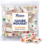 Individually wrapped nostalgic chewy candy pieces on a flat surface