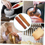 NAMOARLY 2 piece wooden muddler set for cooking preparation