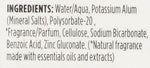 Crystal essence pomegranate deodorant container angle view