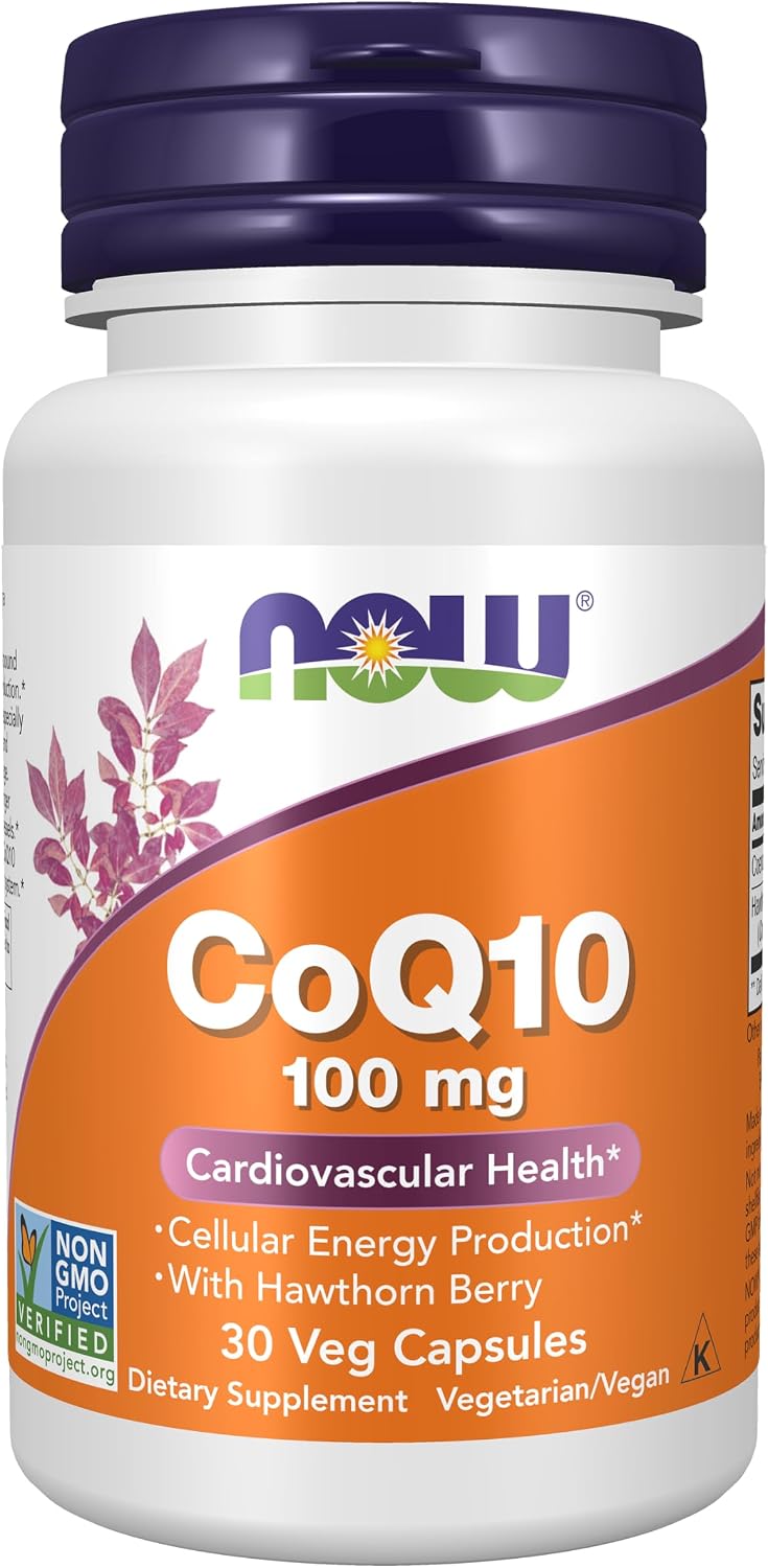NOW Supplements, CoQ10 100 mg, Pharmaceutical Grade, 180 Veg Caps - Image 9