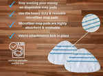 True And Tidy microfiber mop pads close up texture
