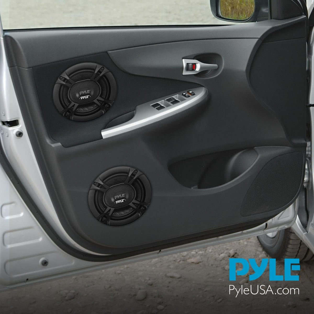 Pyle 240W car speaker with protective custom grill