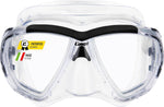 Cressi scuba mask worn by diver underwater