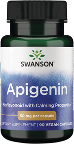 Swanson apigenin supplement front view bottle