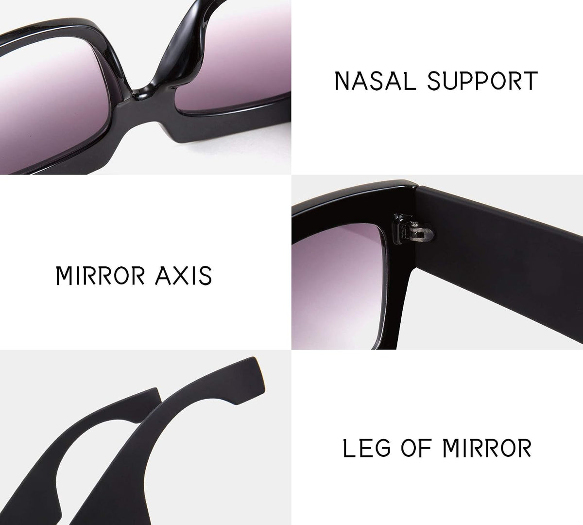 Karsaer retro fashion sunglasses top rim glitter inlay