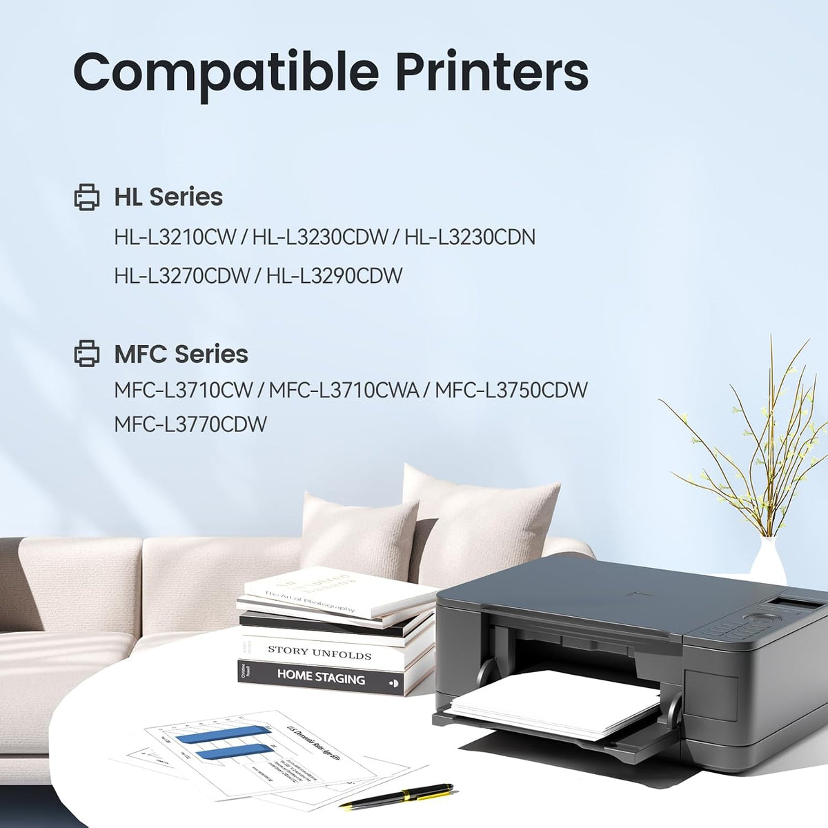 XJI 4 pack toner cartridges black and color units