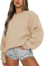 Fanway&EC Women's Long Sleeve Sweatshirt Casual Crewneck Oversized Pullover Hoodies Fall Tops - Image 11