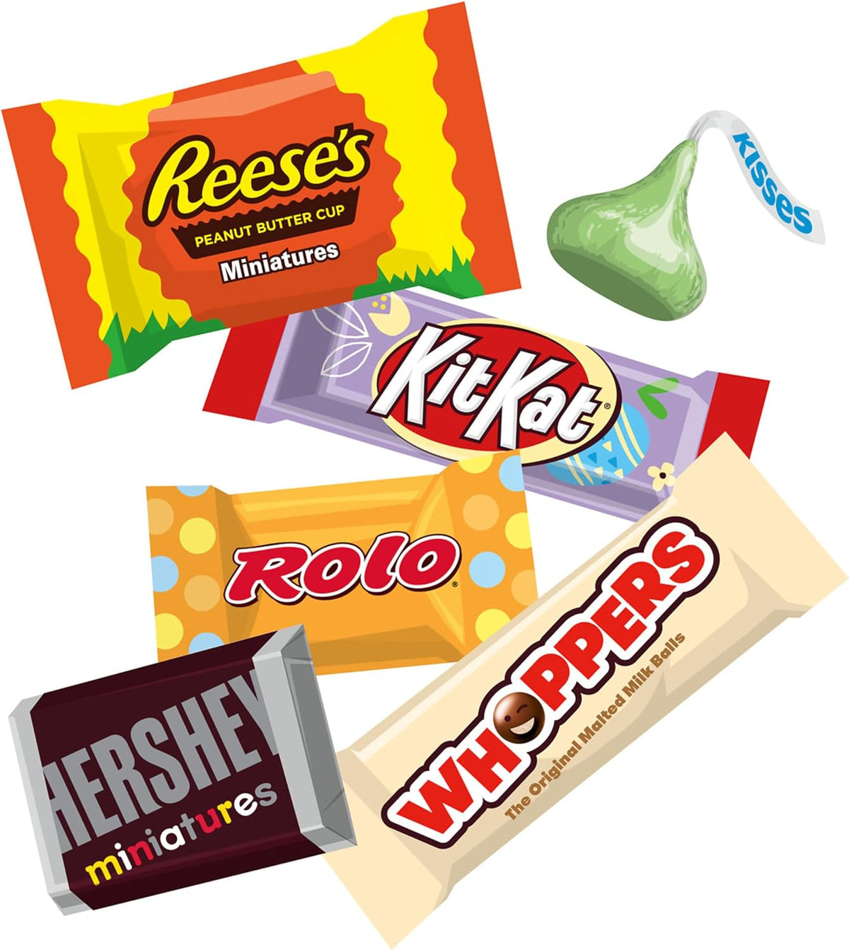Hershey Assorted Flavored, Easter Candy Bulk Bag, 64.5 oz (270 Pieces) - Image 9