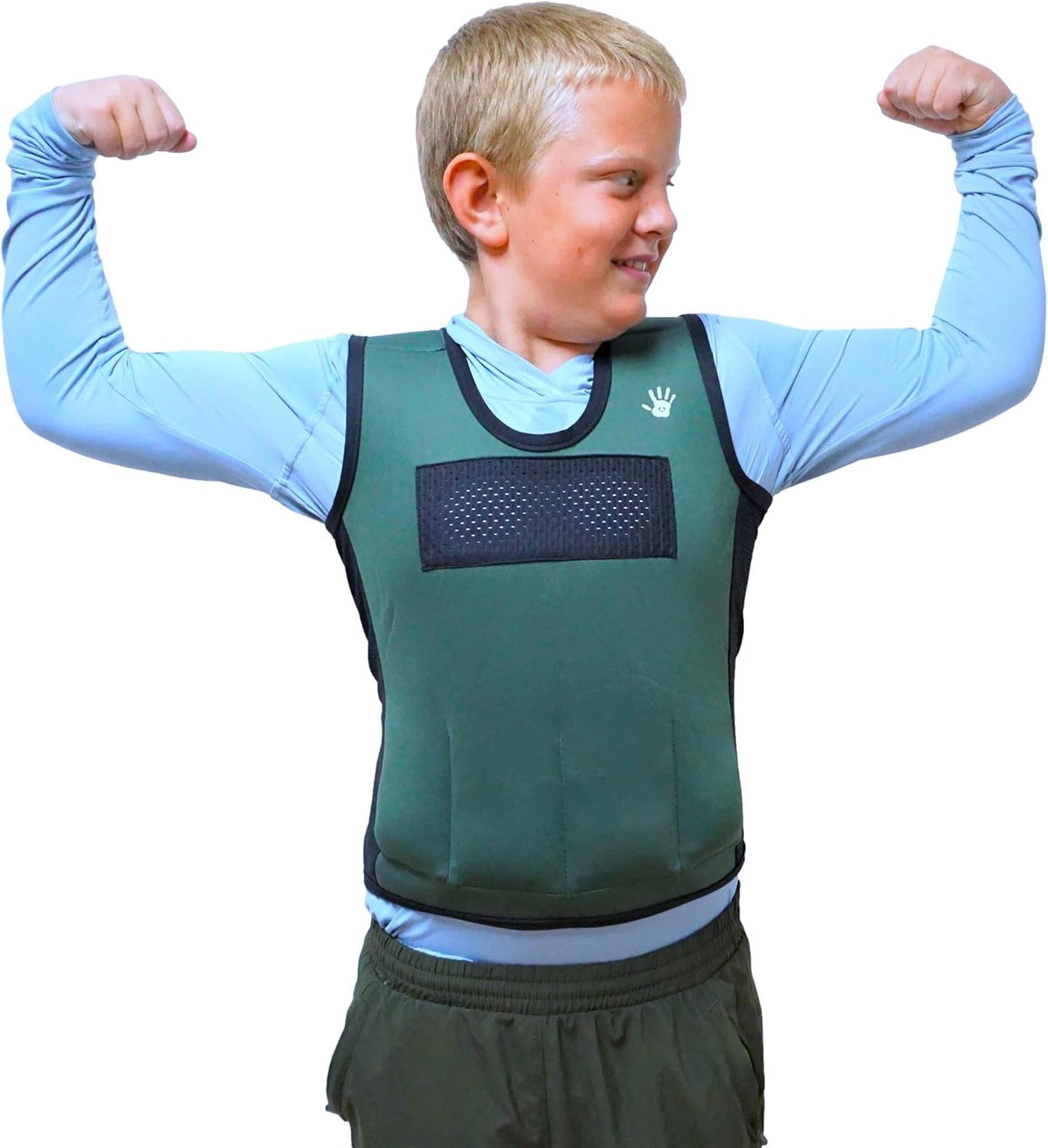 Weighted Vest For Kids - Adjustable Compression Vest With Six Removable Weights Included - Breathable Snug Fit Design - Image 9