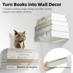 Storage Maniac 4 pack white shelves in living room setting