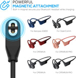 YUANHOT 2 Pack Charging Cable Replacement for AfterShokz Aeropex AS800 & Shokz OpenRun Pro & OpenRun & OpenRun Mini & OpenComm, USB Charger Cord for AfterShokz Aeropex Bone Conduction Headphones - Image 5