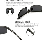 SUNGAIT polarized sunglasses spring hinge detail