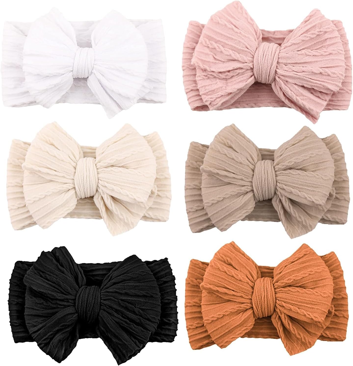 Niceye handmade baby headband pack of 6 front view