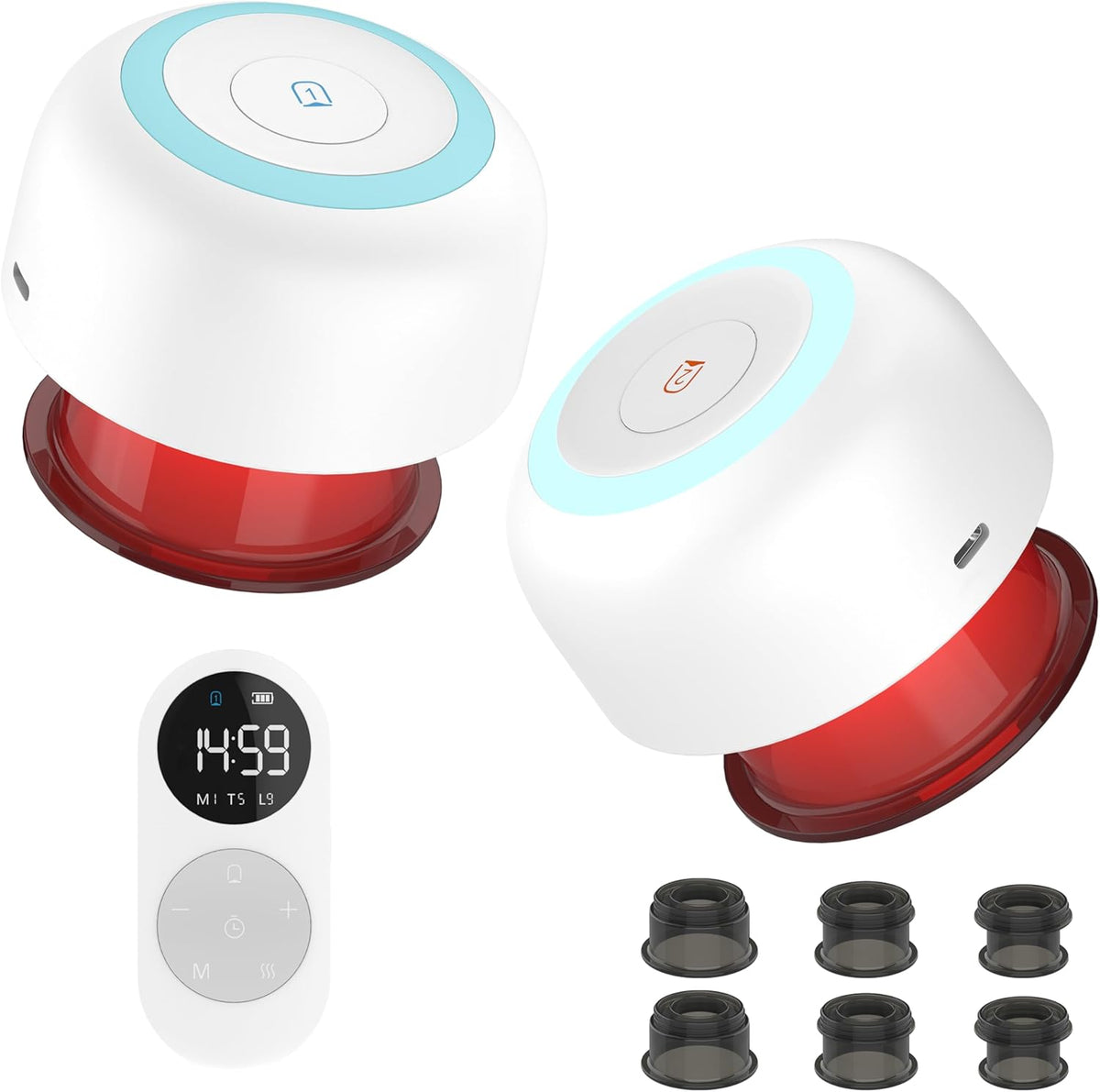 Wobrikosee 2 Pack Smart Cupping Therapy Massager front view