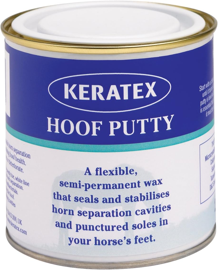Keratex KHP 200 Hoof Putty 200 grams tin front view authentic equestrian care product