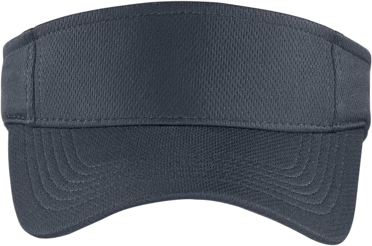 SPORT-TEK sports visor side profile showing mesh fabric texture