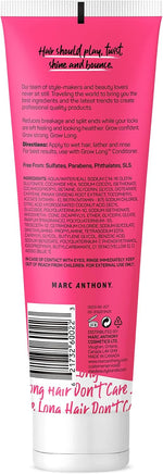 Marc Anthony Grow Long Shampoo back label ingredient details