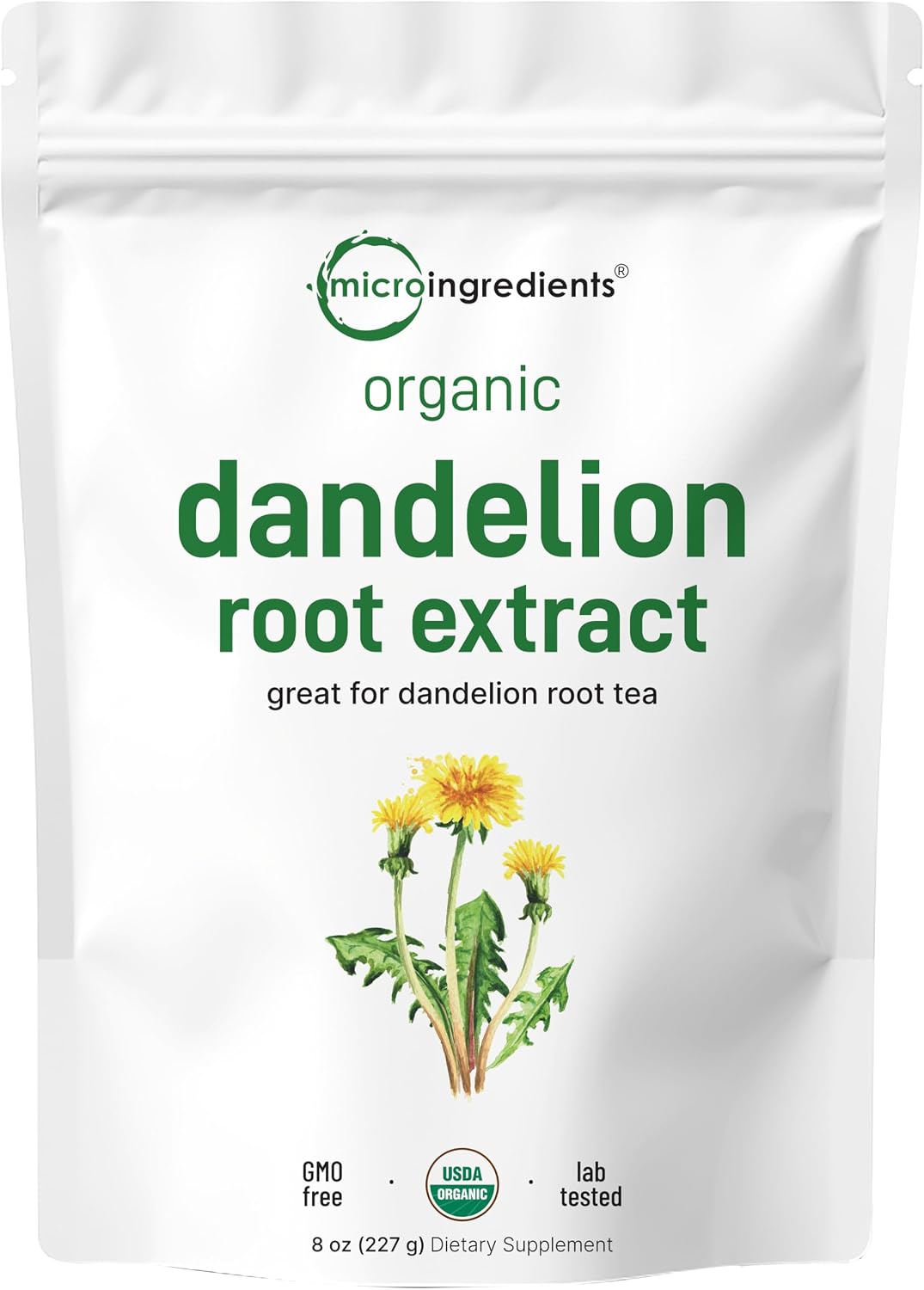 Micro Ingredients Organic Dandelion Root Extract Powder, 1lb | Up to 454 Servings | Great for Dandelion Root Tea, Beverages & Recipes | USDA Organic, Non-GMO, Caffeine Free, Filler Free - Image 9