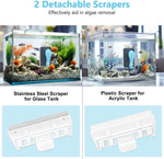 Fishkeeper algae magnet cleaning tool floating safely at the top of a water tank.