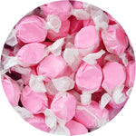Authentic USA imported salt water taffy bag detail showing ingredients