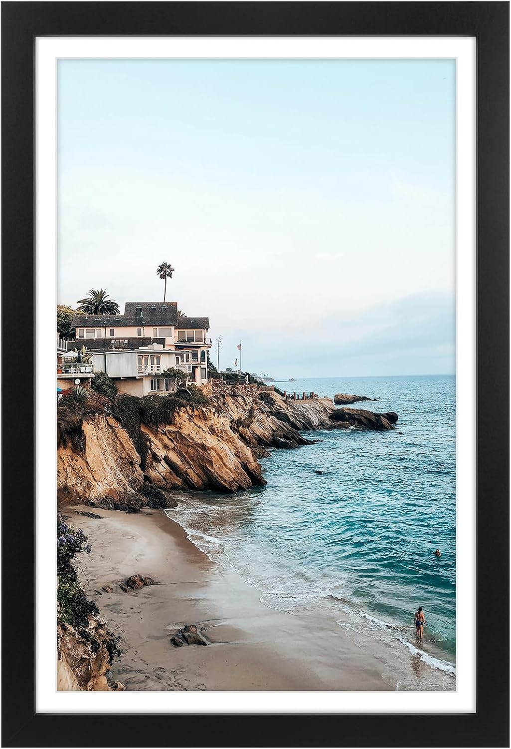 Frametory 9x12 Frame with Mat for 6x8, Real Glass, White | Display 6x8 Picture with Mat or 9x12 Photo Without Mat, Shatter-Resistant Glass, Pre-Installed Wall Mounting Hardware - Image 12