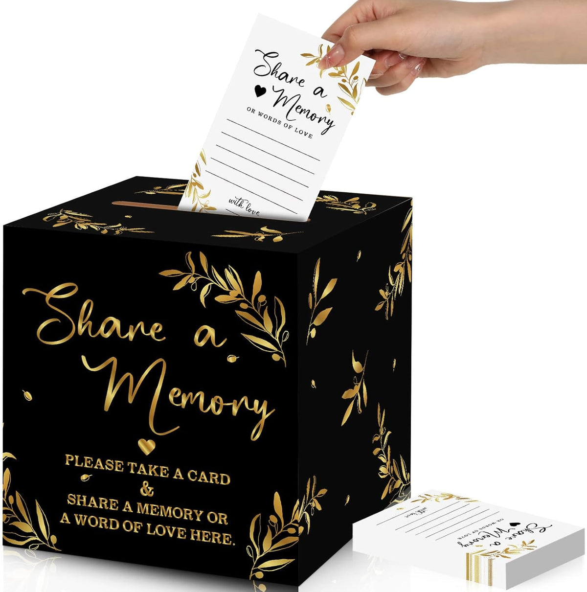 Pajean Share a Memory black and gold card box set front view