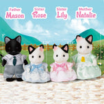 Calico Critters, Tuxedo Cat Family, Dolls, Dollhouse Figures, Collectible Toys, Multi, 3 inches - Image 2
