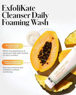 Kate Somerville daily foaming wash exfoliating face wash creamy lather texture close up