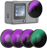 Amazear ND and CPL filter set for DJI Osmo Action 6 front view