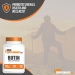 Top view of BulkSupplements Rutin antioxidant supplement