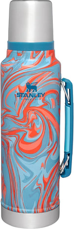 Stanley premium hammertone green rust proof eighteen eight stainless steel flask