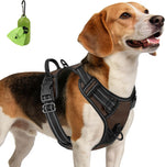 Joytale No Pull Dog Harness Medium Sized Dog, Reflective Pet Vest with Front Clip, Adjustable Soft Padded Harnesses with Easy Control Handle for Training and Walking, Black, M - Image 11
