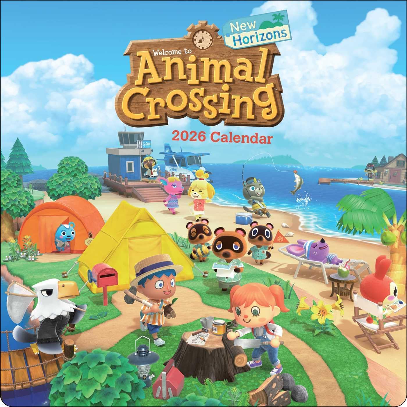 Animal Crossing: New Horizons 2026 Wall Calendar - Image 1