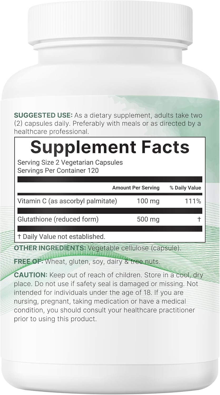 Micro Ingredients dual-ingredient vitamin C complex bottle back