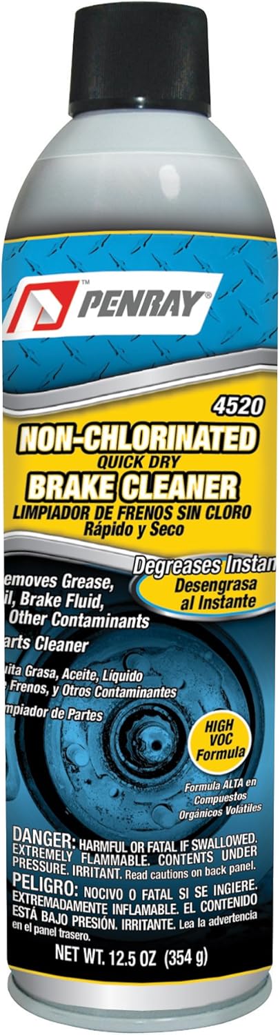 Penray 4520 Non Chlorinated Quick Dry Brake Cleaner aerosol can front view for professional automotive degreasing
