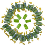 Individually wrapped green apple Jolly Ranchers candy