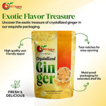 One pound bag of NY Spice Shop crystallized ginger ideal for hot tea and desserts.