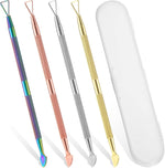 Shenliu 4 piece metal scratch off label scraper set front view