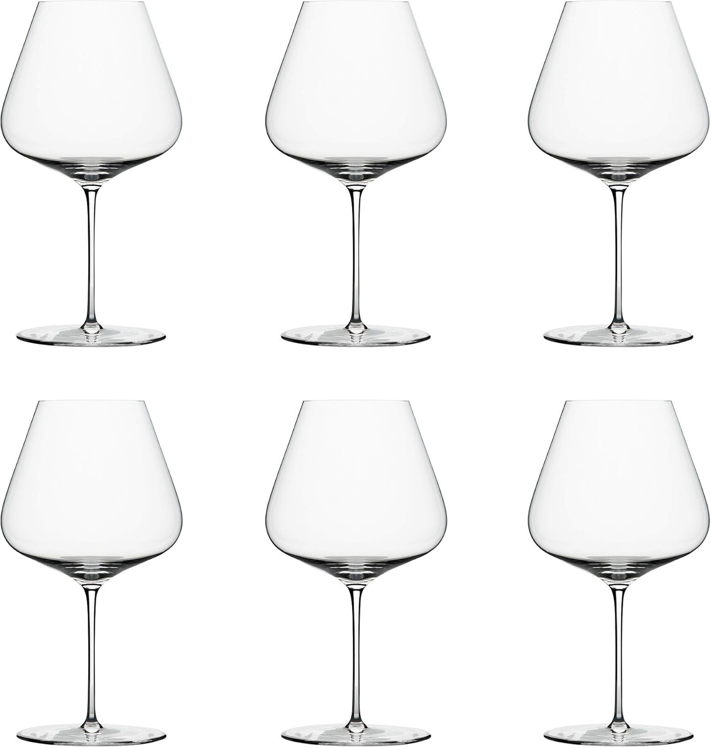 Zalto Denk'Art Burgundy wine glass front view crystal glassware