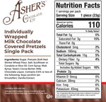 18 count box of Asher's gourmet sweet and salty pretzels