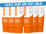 Carpe Sweat Absorbing Hand and Foot Lotion Bundle, Eucalyptus - 6 Pack - Image 1