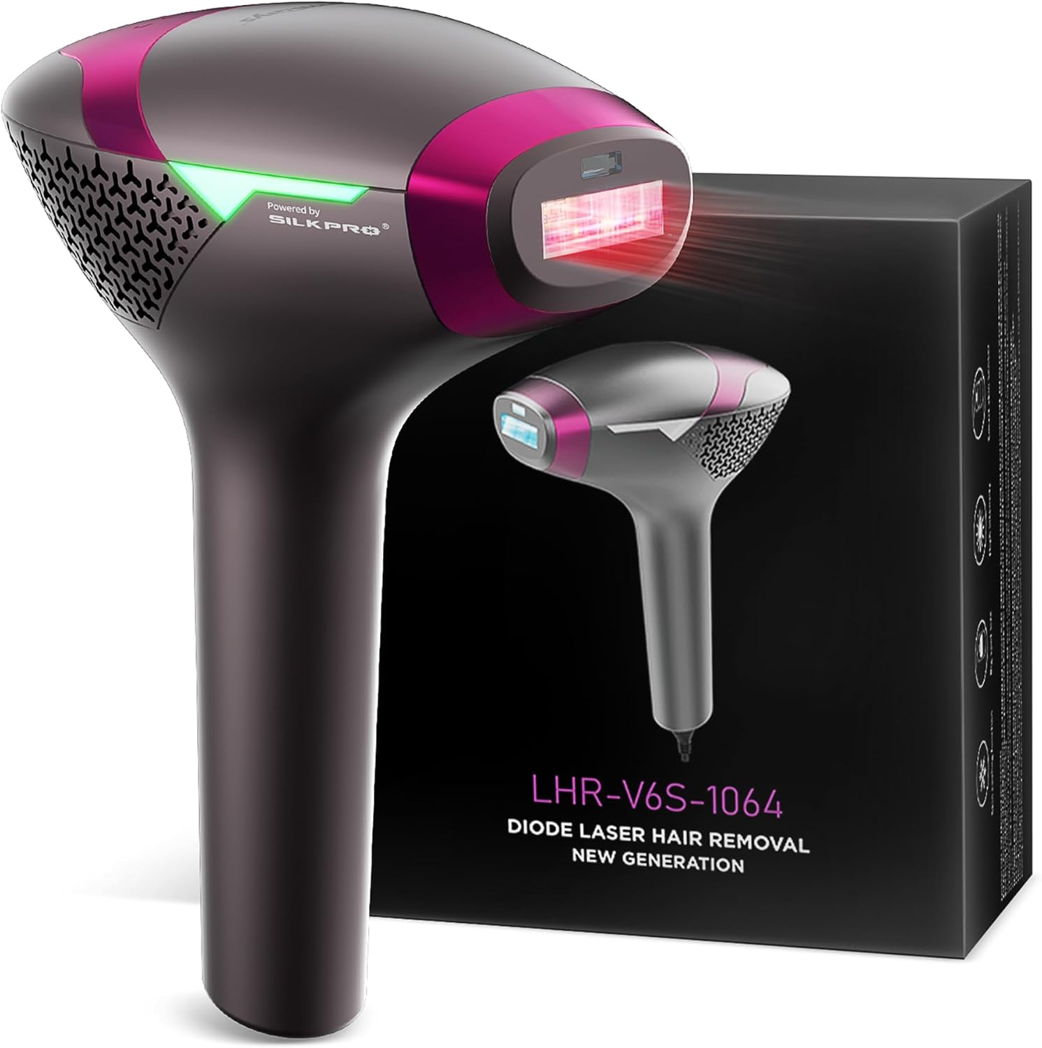 DermRays V6S diode laser hair removal device front view