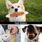 Nocciola plush dog toys collection highlighting the soft washable fabric and internal squeaker feature