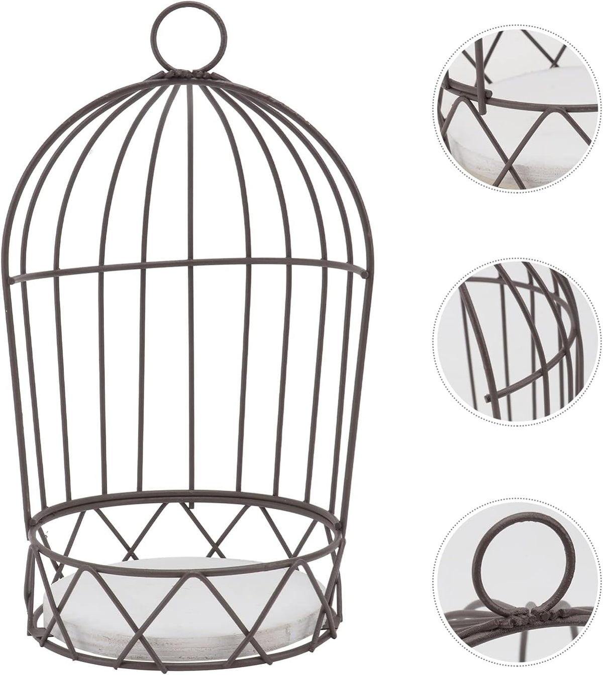 VALICLUD black decorative tealight stand angled display