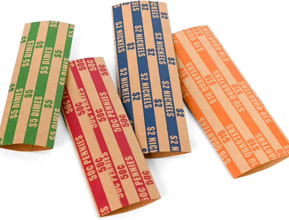L Liked heavy duty paper wrappers for retail cash sorting