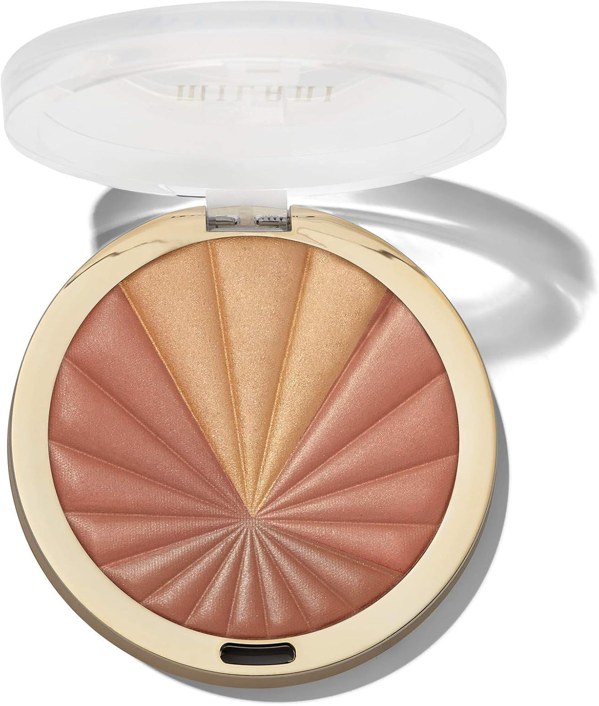 Milani Color Harmony Bronze Burst multi shade face palette open compact texture close up