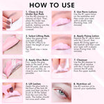 Bloomora 2-in-1 lash and brow kit components